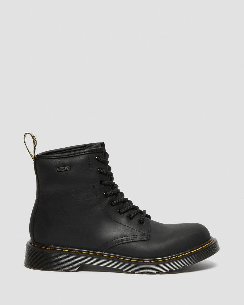 Dr Martens Youth 1460 Vanntette Lær Fritidsstøvler Barn Svarte | Norge 156DFM